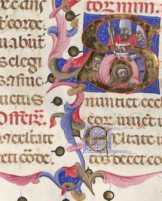 Initiale E mit Miniatur
 aus
