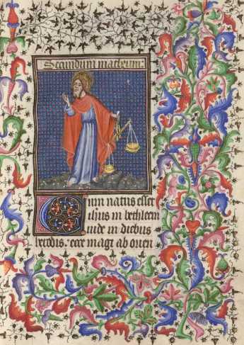 Evangelium nach Mathäus mit Miniatur: ... from