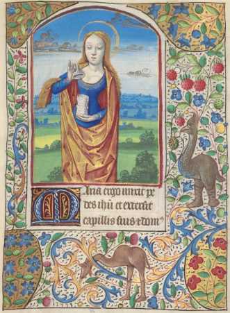 Ganzseitige Miniatur: Maria
