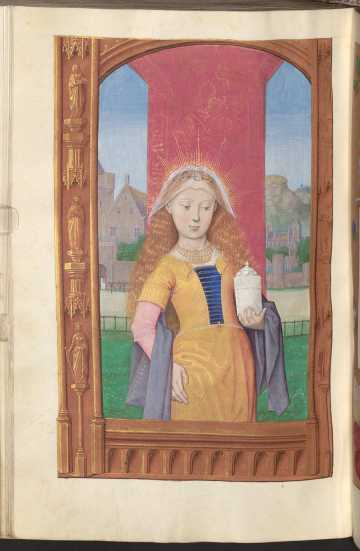 Ganzseitige Miniatur: Hl. Maria Magdalena. ... da