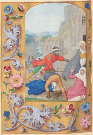 Ganzseitige Miniatur: Betlehemitischer K...