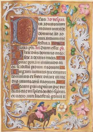 Ganzseitige Miniatur mit Text
