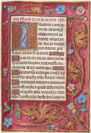 Ganzseitige Miniatur mit Text
