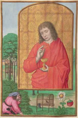 Ganzseitige Miniatur: Hl. Johannes (Apos...