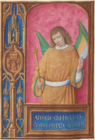 Ganzseitige Miniatur: Engel
