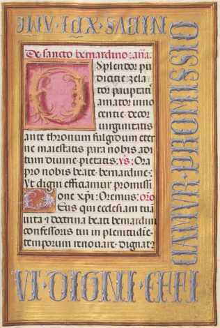 Ganzseitige Miniatur mit Text
