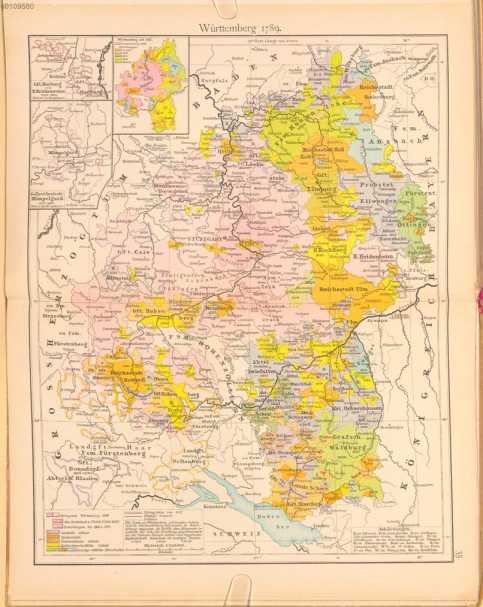 Württemberg 1789 uit