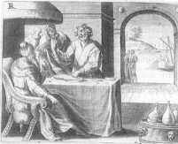 Halbseitige Miniatur aus