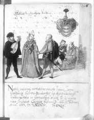 Ganzseitige Miniatur mit Wappen ... uit