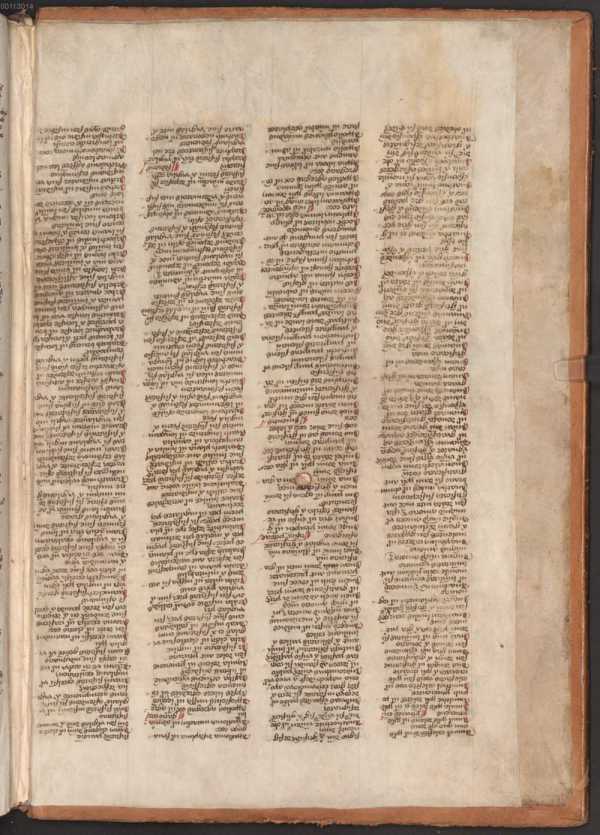 Rückwärtiger Spiegel mit handschriftlichem Register ... aus