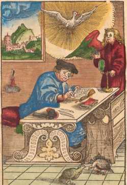 Ganzzeitige Abbildung des Evangelisten Matthäus ... da