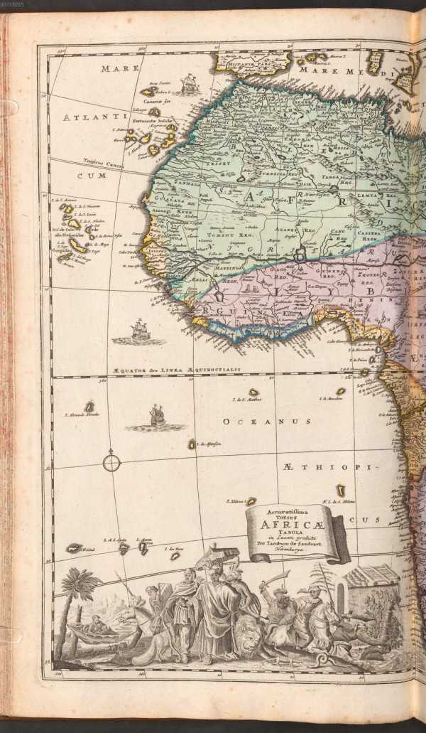 Karte (Kupferstich) über 2 Seiten: ... din