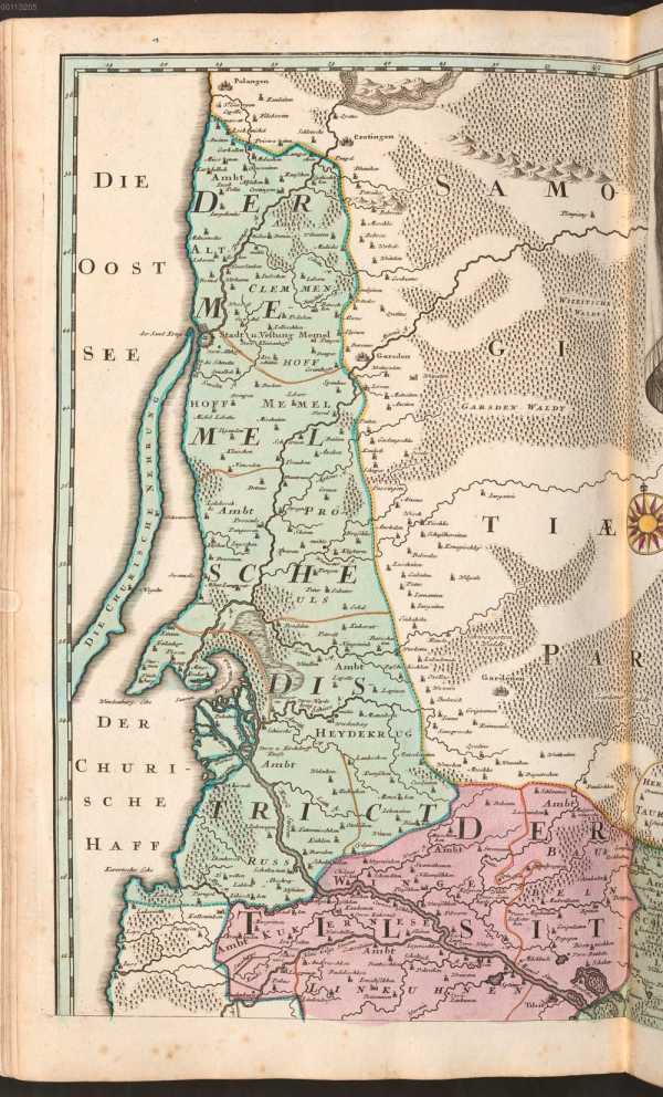 Karte (Kupferstich) über 2 Seiten: ... dans