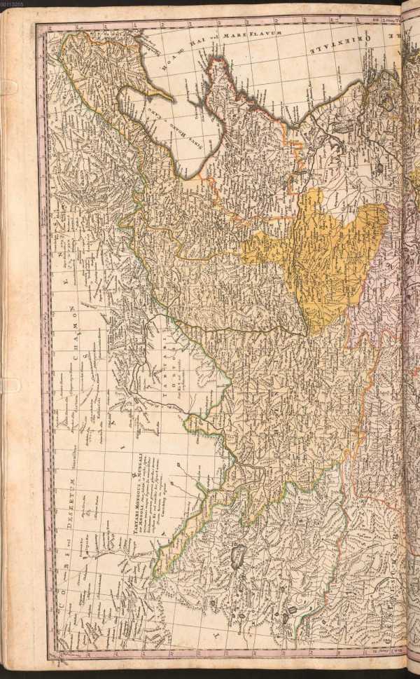 Karte (Kupferstich) über 2 Seiten: ... dans