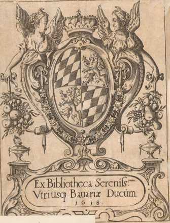 Vorderer Spiegel. Exlibris der herzoglichen ... din