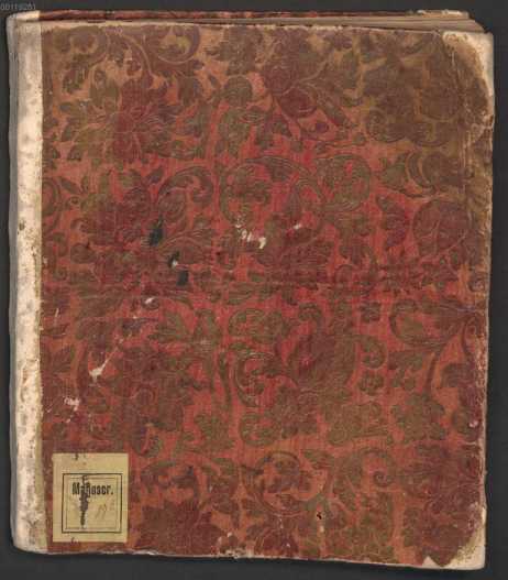 Vorderdeckel mit Goldprägung uit