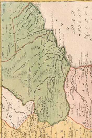 Karte Südindien und Ceylon über ... dans