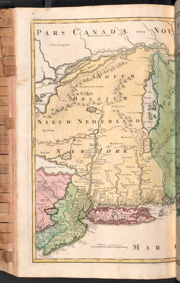 Karte Nordosten der USA über ... de