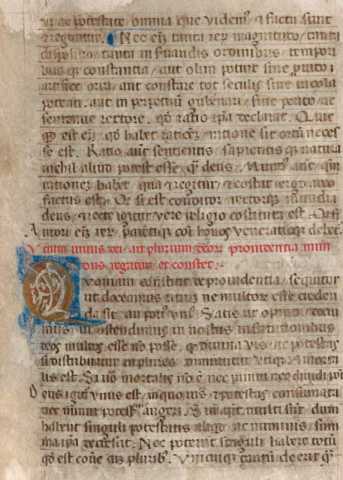 Kleine goldene Renaissance-Initiale Q (1...