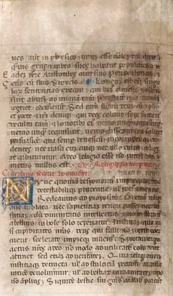 Kleine goldene Renaissance-Initiale N (#...