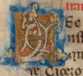 Kleine goldene Renaissance-Initiale H (2...