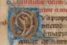 Kleine goldene Renaissance-Initiale Q (2...