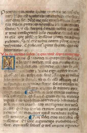 Kleine goldene Renaissance-Initiale M

