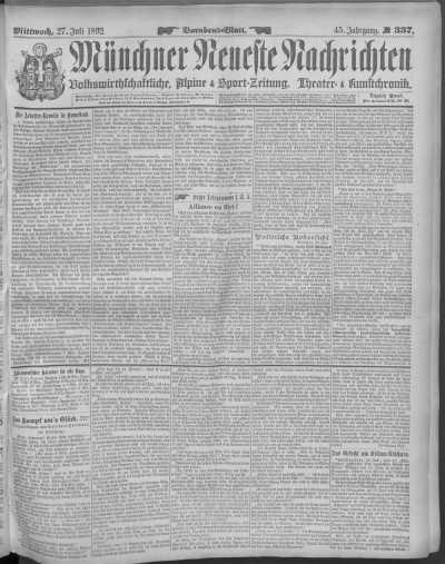 Vorabend-Blatt 27.07.1892 din