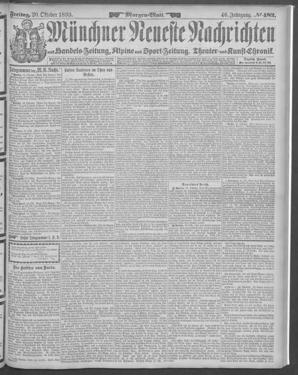 Morgen-Blatt 20.10.1893 from