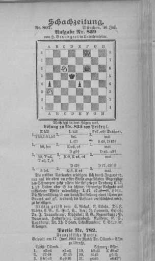 Schach-Zeitung 26.07.1903 aus