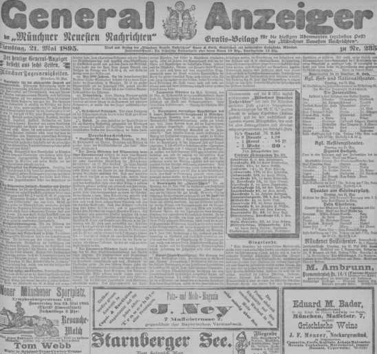 General-Anzeiger 21.05.1895 uit