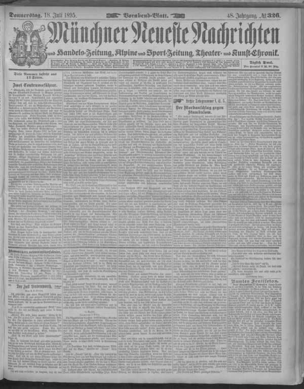 Vorabend-Blatt 18.07.1895 din