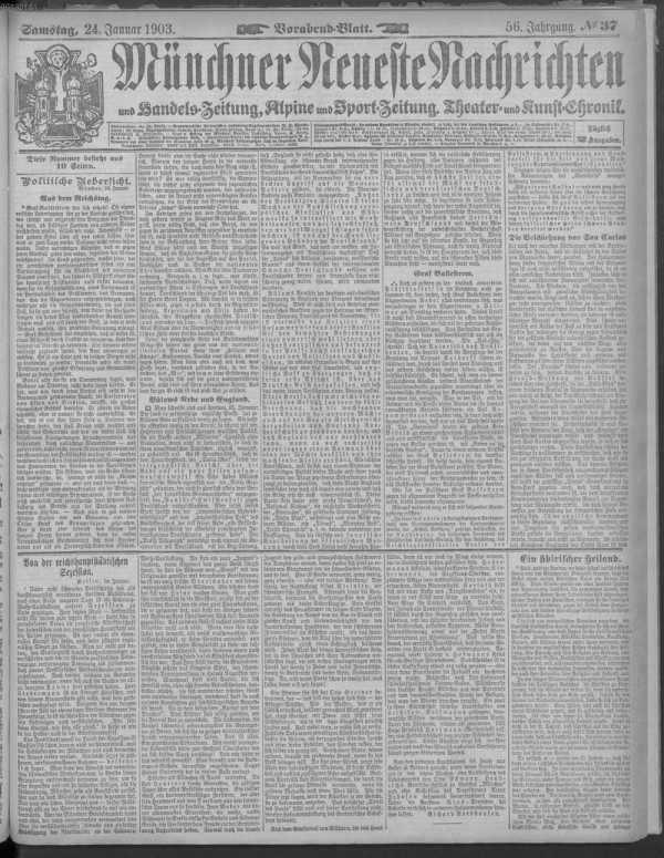 Vorabend-Blatt 24.01.1903 de