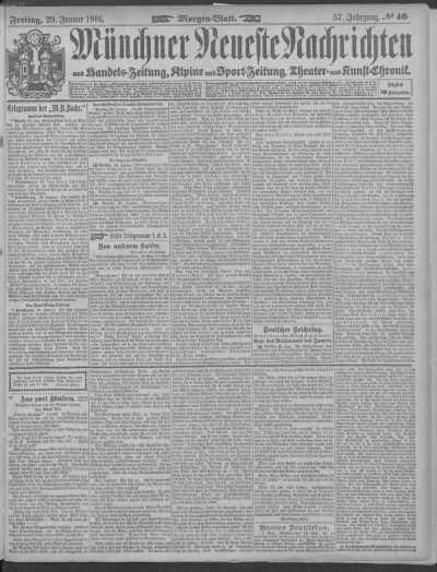 Morgen-Blatt 29.01.1904 din