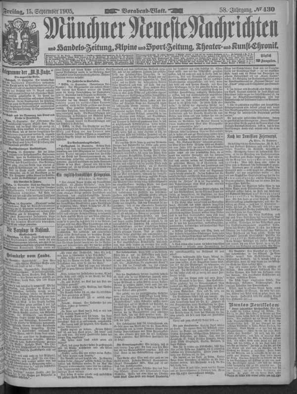 Vorabend-Blatt 15.09.1905 de