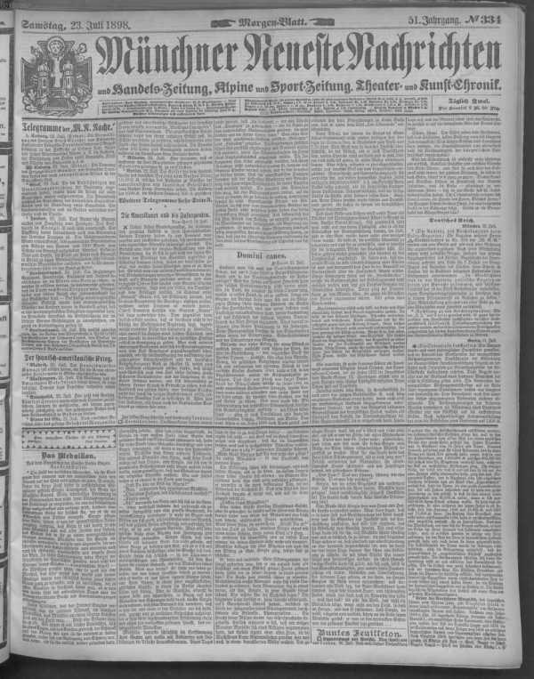 Morgen-Blatt 23.07.1898 din