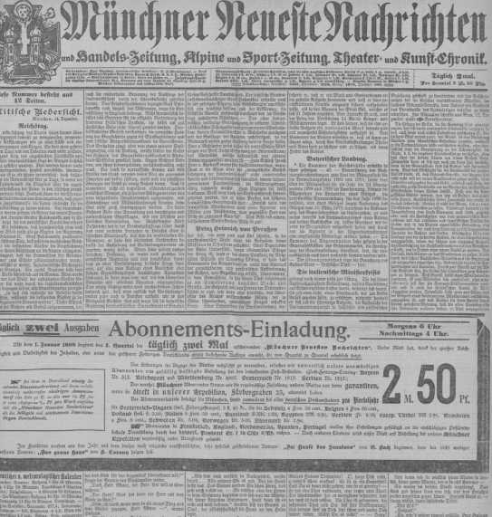 Vorabend-Blatt 15.12.1897 aus