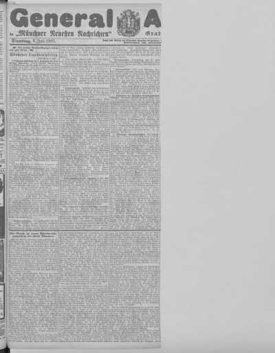 General-Anzeiger 09.07.1907 din