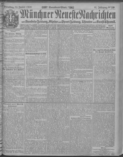 Vorabend-Blatt 14.01.1908 aus