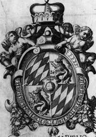 Vorderer Spiegel mit Bayerischem Wappen ... aus