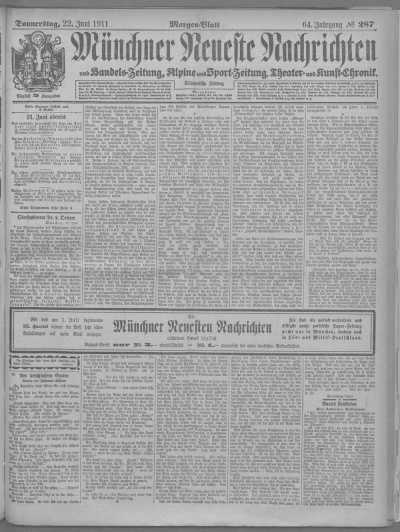 Morgen-Blatt 22.06.1911 din