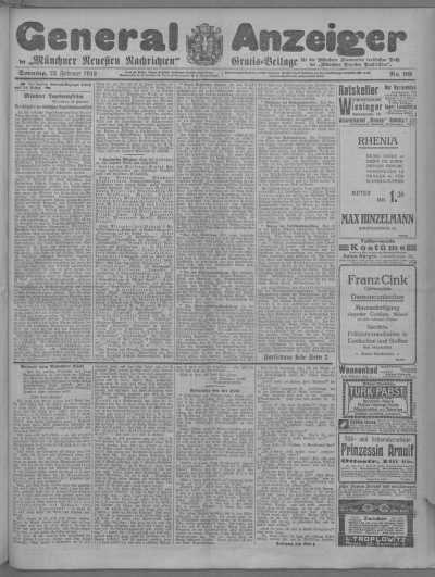 General-Anzeiger 23.02.1913 aus