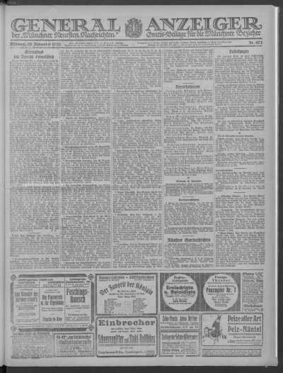 General-Anzeiger 29.11.1922 de