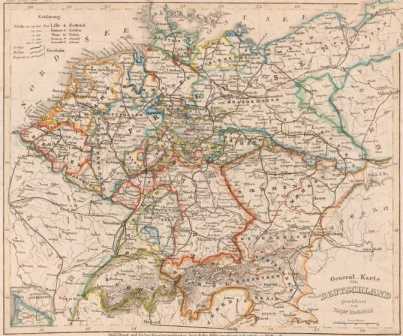 General-Karte von Deutschland
