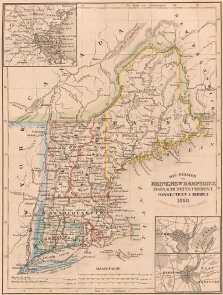 Die Staaten von Maine, New Hampshire, Ma...