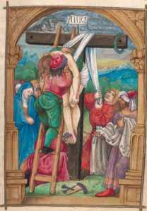 Miniatur: Kreuzabnahme (172r)
 aus
