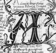 Zierinitiale A 
 de