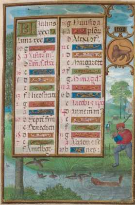 Kalenderbild Juli: Entenjagd + Löwe ... de