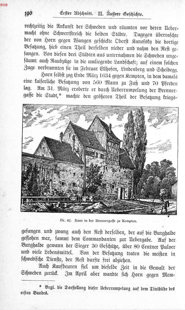 Nr 82 Haus In Der Brennergasse Zu Kempten 190 Aus